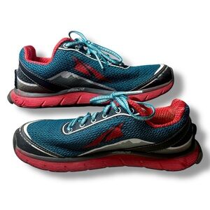 ALTRA Women's Lone Peak 2.5 Zero Drop Blue/Red Trail Running Shoes